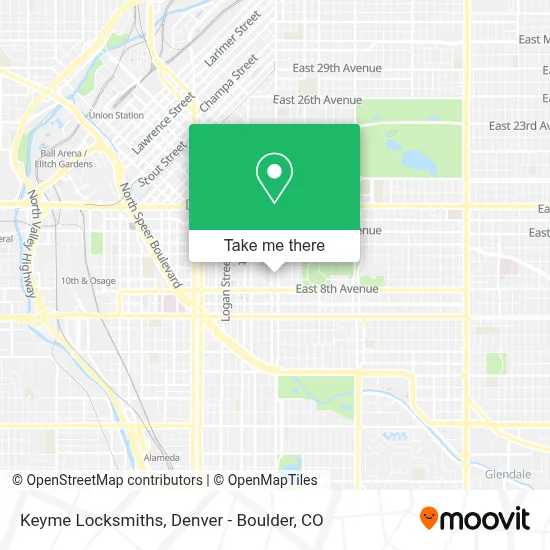 Keyme Locksmiths map