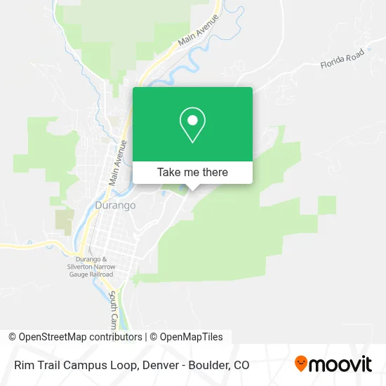Rim Trail Campus Loop map