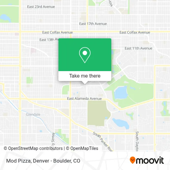 Mod Pizza map