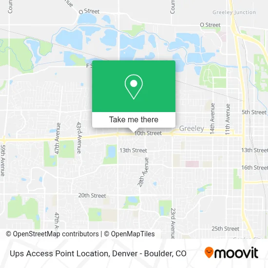 Ups Access Point Location map