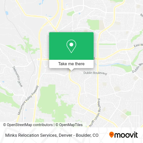 Minks Relocation Services map