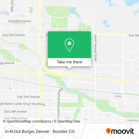 In-N-Out Burger map