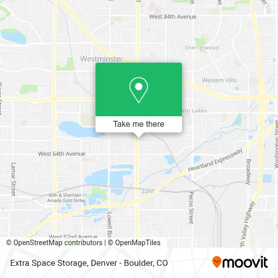 Extra Space Storage map