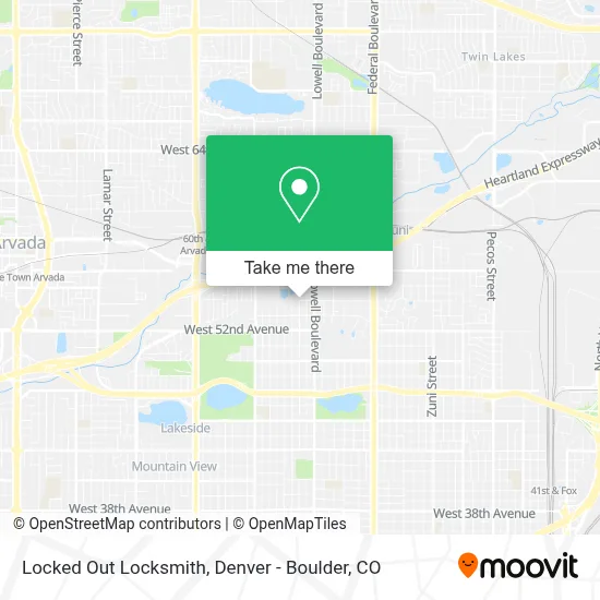 Locked Out Locksmith map