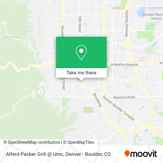 Alferd Packer Grill @ Umc map