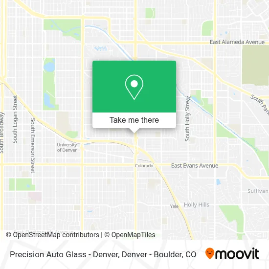 Precision Auto Glass - Denver map