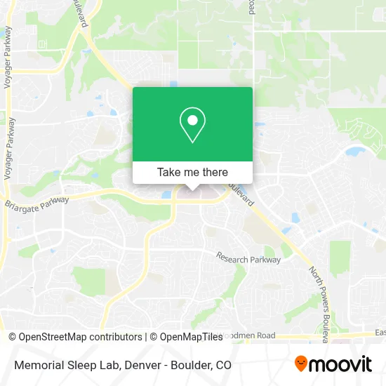Memorial Sleep Lab map