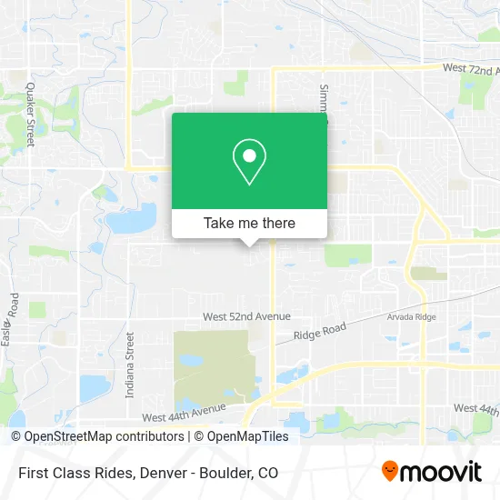 First Class Rides map