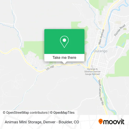 Animas Mini Storage map