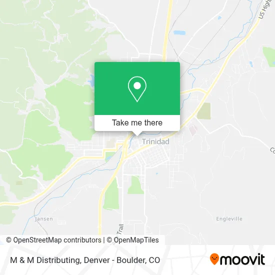 M & M Distributing map