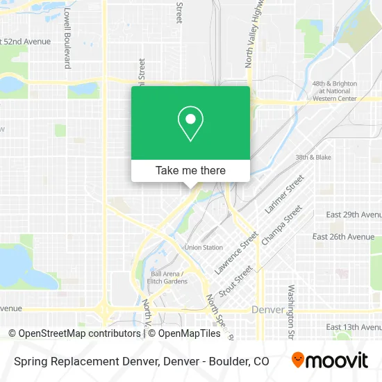 Spring Replacement Denver map