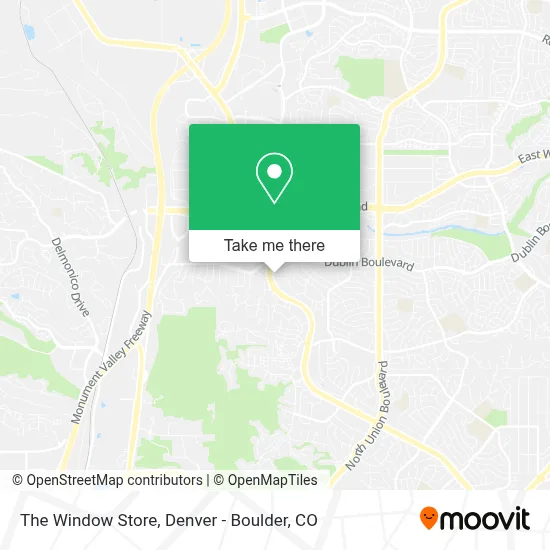 The Window Store map