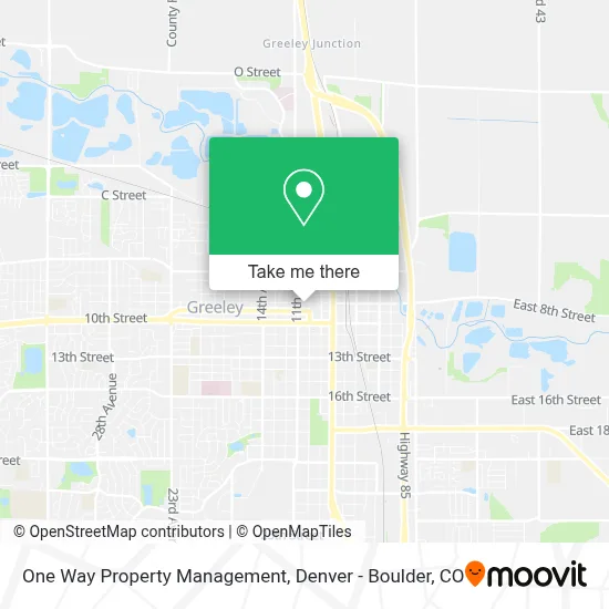 One Way Property Management map
