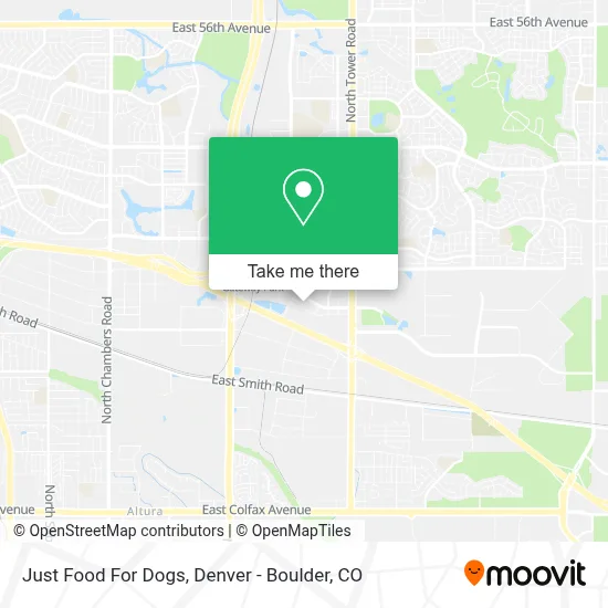Just Food For Dogs map