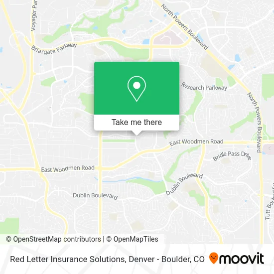Red Letter Insurance Solutions map