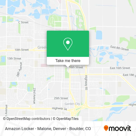 Amazon Locker - Malone map
