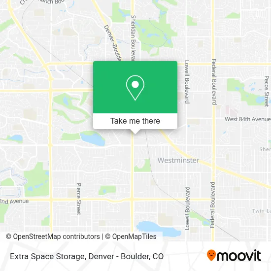 Extra Space Storage map
