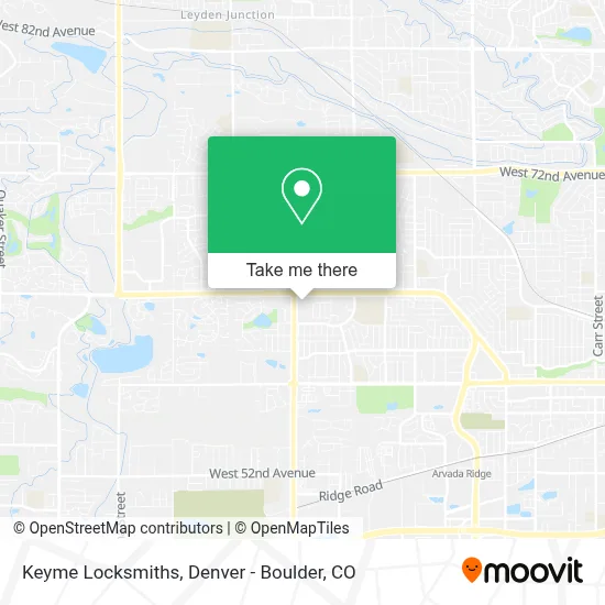 Keyme Locksmiths map