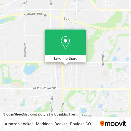 Amazon Locker - Markings map