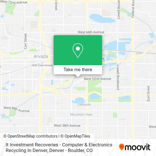 It Investment Recoveries - Computer & Electronics Recycling In Denver map
