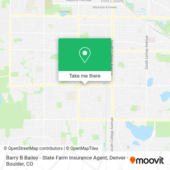 Barry B Bailey - State Farm Insurance Agent map