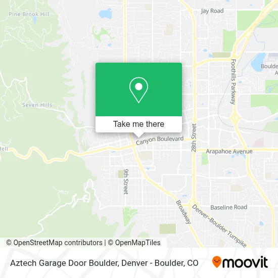 Aztech Garage Door Boulder map