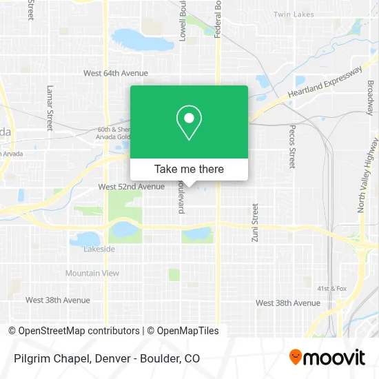 Pilgrim Chapel map