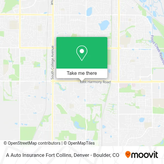 A Auto Insurance Fort Collins map