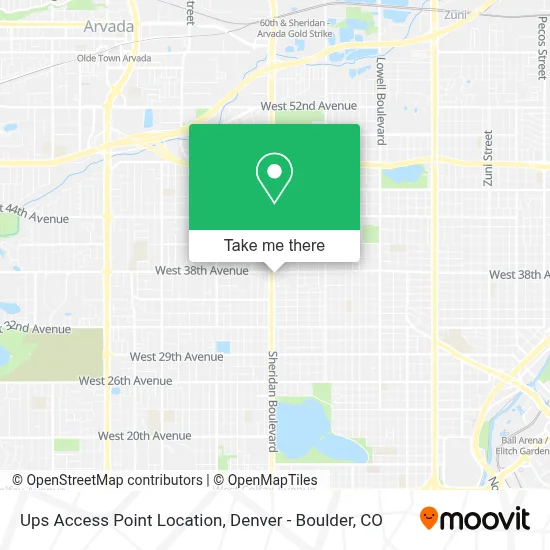 Ups Access Point Location map