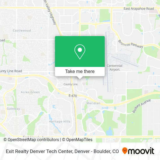 Exit Realty Denver Tech Center map