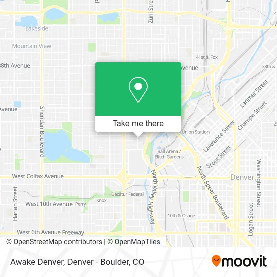 Awake Denver map