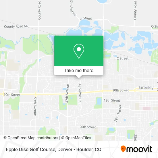 Epple Disc Golf Course map