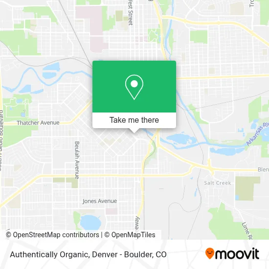 Authentically Organic map