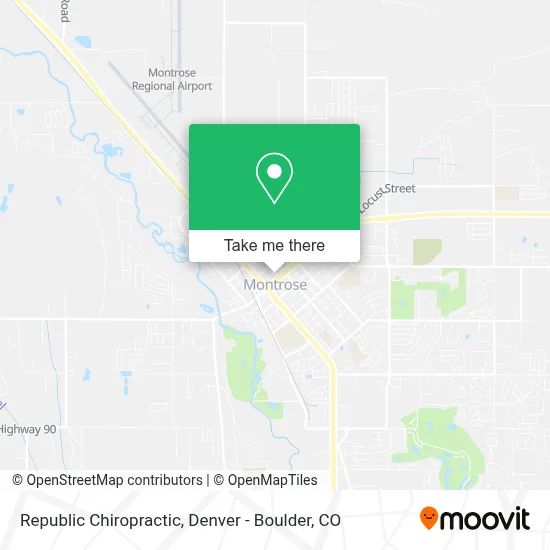 Republic Chiropractic map