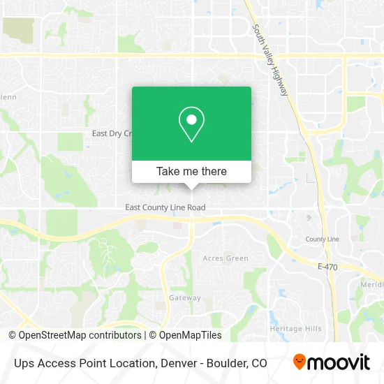 Ups Access Point Location map