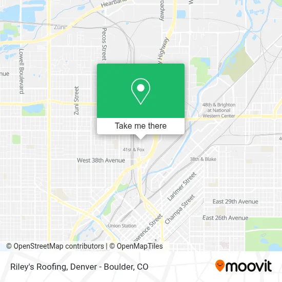 Riley's Roofing map