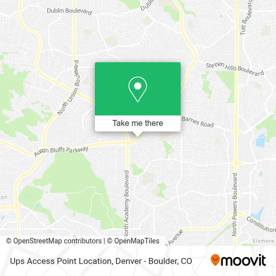 Ups Access Point Location map