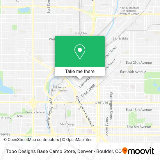 Topo Designs Base Camp Store map