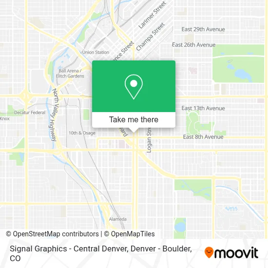 Signal Graphics - Central Denver map