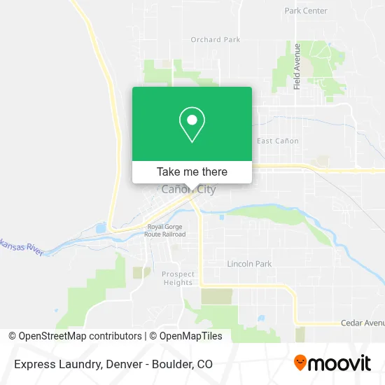Express Laundry map