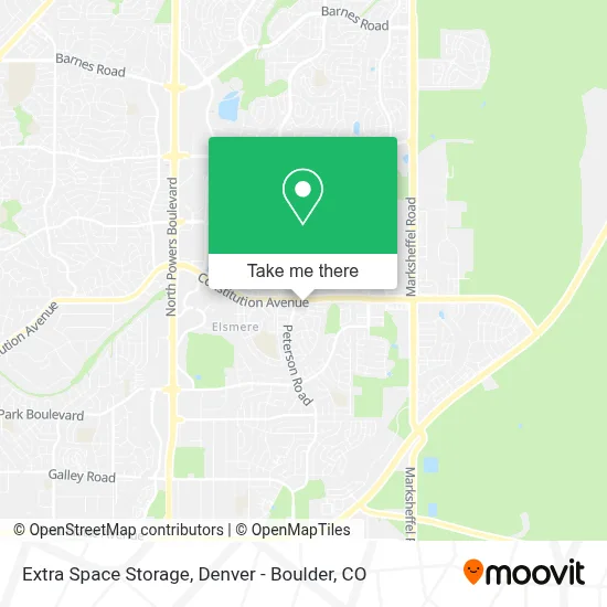 Extra Space Storage map