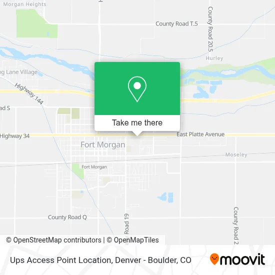 Ups Access Point Location map