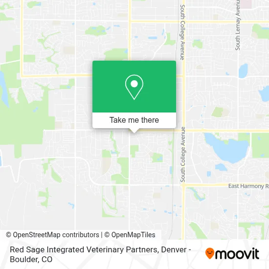 Red Sage Integrated Veterinary Partners map