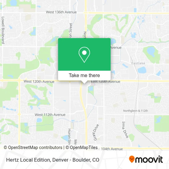 Hertz Local Edition map