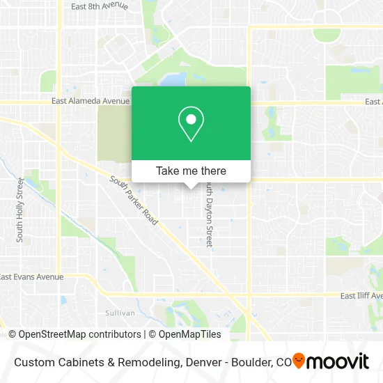 Custom Cabinets & Remodeling map