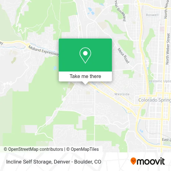 Incline Self Storage map