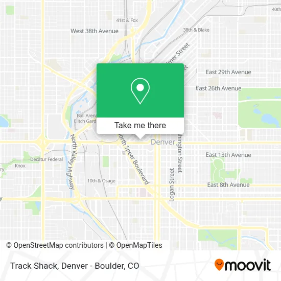 Track Shack map