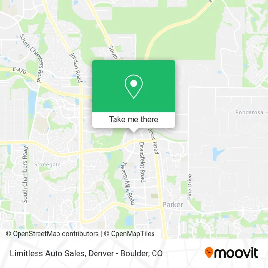 Limitless Auto Sales map