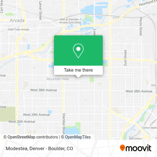 Modestea map