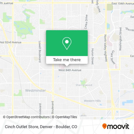 Mapa de Cinch Outlet Store